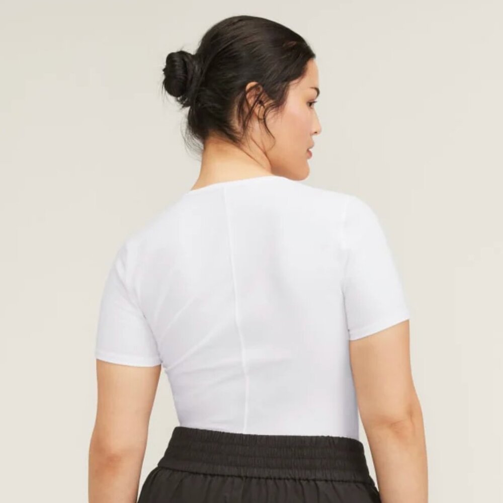 NWT Everlane Supima Form Crew Neck Tee White Size S - Picture 2 of 9